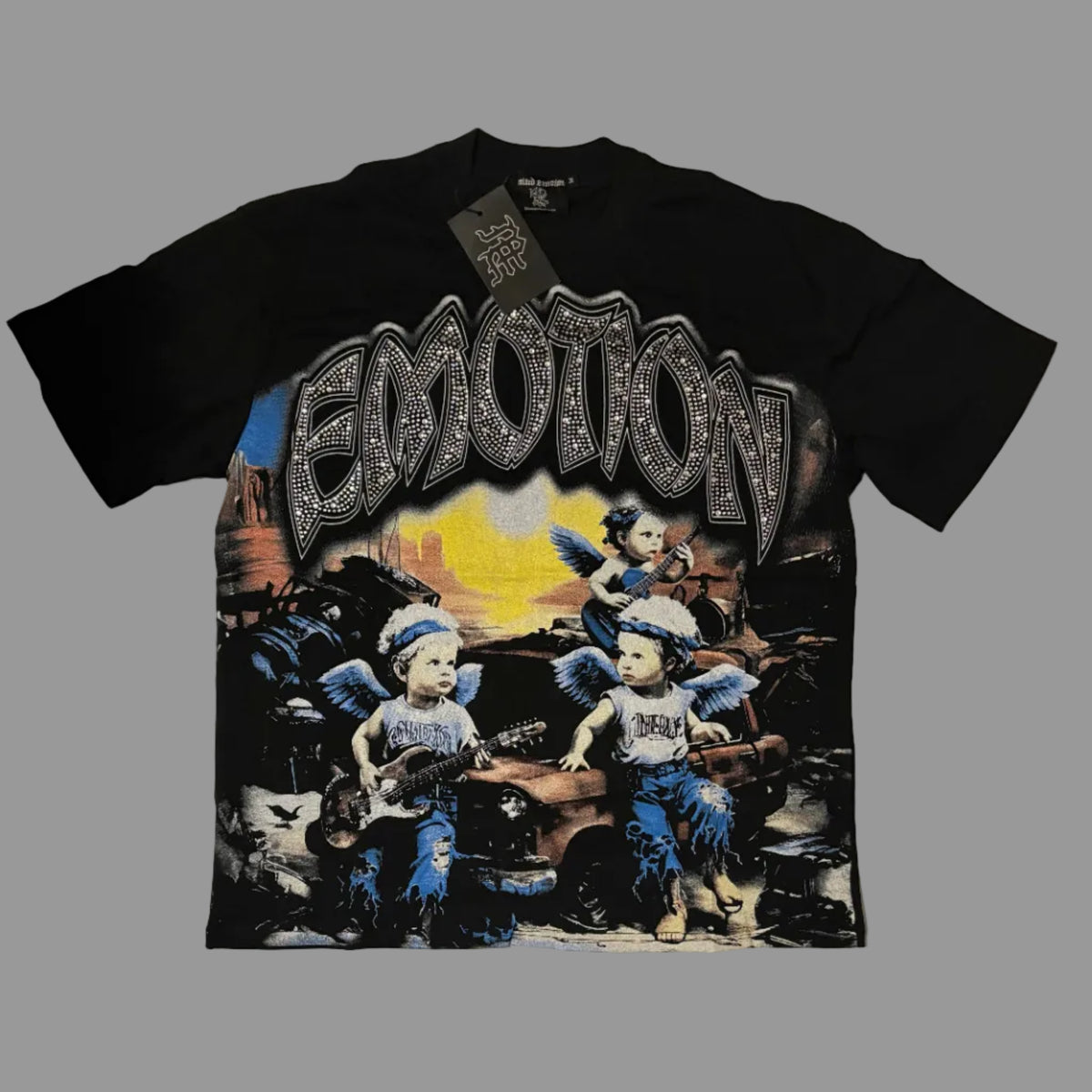 Mixed Emotions Rhinestone Graphic Tees